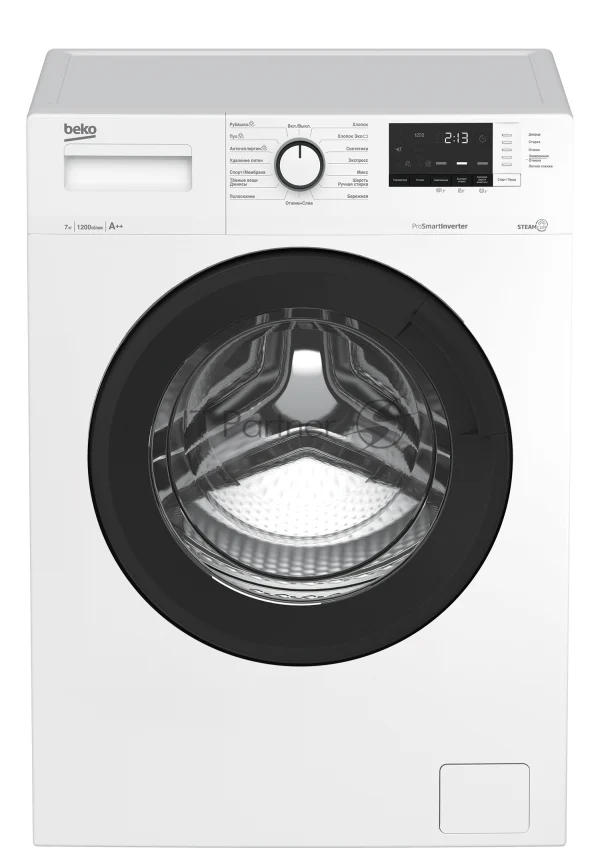 Стиральная машина Beko WSRE7612XAWI белый загрузка фронтальная 7 кг, 1200 об/мин., класс: А