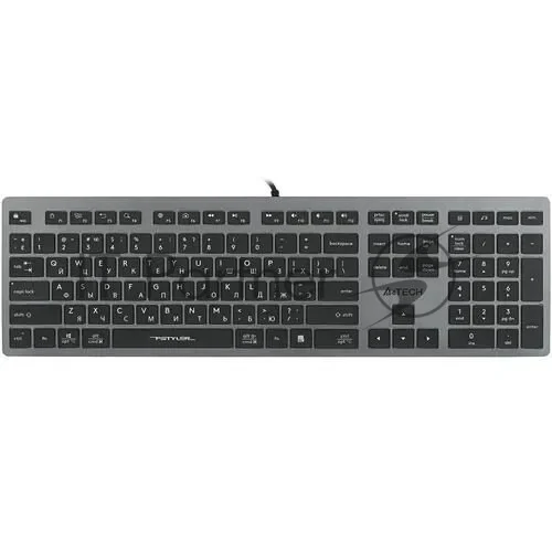 Клавиатура проводная A4Tech Fstyler FX60 серый/белый 1