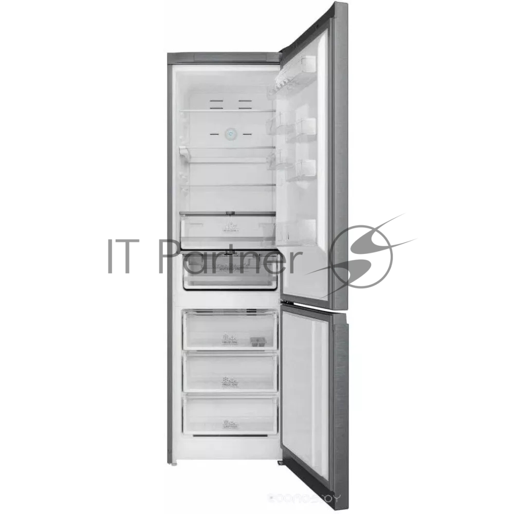 Холодильник Hotpoint HT 7201I MX O3 нержавеющая сталь двухкамерный 239/83 л морозилка снизу, No Frost 1