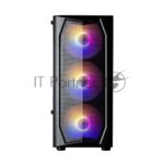 Компьютерный корпус MidiTower Zalman N4 black (ATX,Window, 6xRGb fan, USB 2.0 x2, USB 3.0x1, без БП) (N4 rev.1)