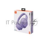 Беспроводные/проводные наушники JBL Tune 720BT фиолетовый, полноразмерные, Bluetooth + проводной, быстрая зарядка 9