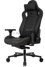 Кресло Knight Craft черный, экокожа, 120 кг, механизм качания 3