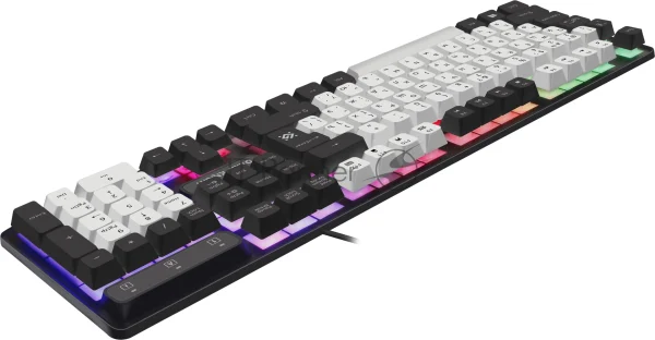 Клавиатура проводная Defender Dark Knight R GK-077, USB, черный/белый 1
