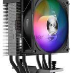 Кулер PCCooler R400 ARGb черный 92мм алюминий+медь 2200r m 30db 4-pin 180W 133мм