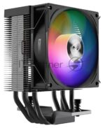 Кулер PCCooler R400 ARGb черный 92мм алюминий+медь 2200r m 30db 4-pin 180W 133мм 1