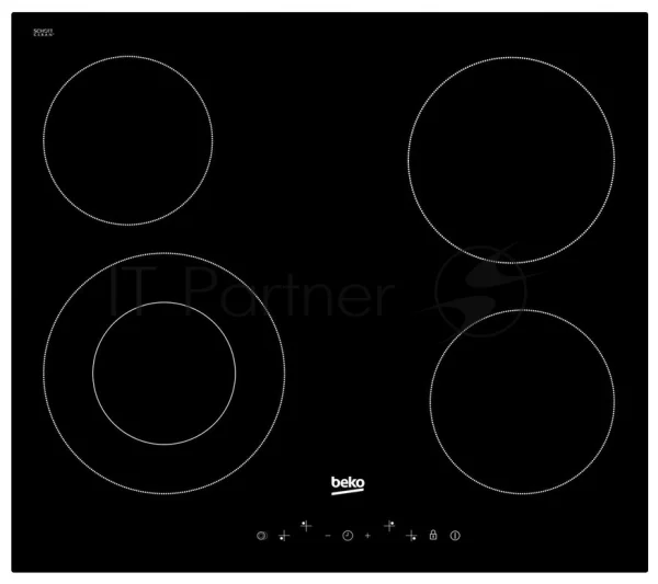 Встраиваемая электрическая варочная панель Beko HIC 64402 T, черный