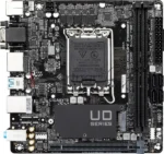 Материнская плата Gigabyte H610I, LGA 1700, Intel H610, 2xDDR5, 4xSATA, 1xM.2, 1xPCIe 4.0 x16, 1xHDMI, 1xVGA, 2xDP, 1x 1Gb LAN, 2xUSB-A 3.2 Gen 1, 4xUSB-A 2.0, 3x 3.5 мм, 7.1, Mini-ITX 2