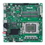 Материнская плата ASUS Pro H610T D4-CSM, LGA 1700, Intel H610, 2xSO-DIMM DDR4, 2xSATA, 1xM.2 (PCIe 4.0 x4/SATA), 1xHDMI, 1xDP, 1x 1Gb LAN, 2xUSB-A 3.2 Gen 1, 2xUSB-A 2.0, 2x3.5 мм, 7.1, Mini-ITX 2
