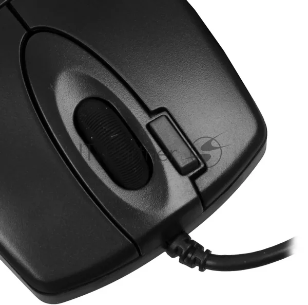 Мышь проводная A4Tech OP-620DS черный, 1000 dpi, USB, кнопки - 4 1