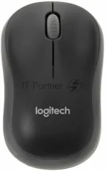 Мышь беспроводная Logitech M186 черный/серый, 1000 dpi, радиоканал, USB, кнопки - 3 2