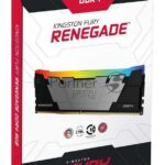 Оперативная память Kingston Fury Renegade, DDR4, 16Gb (2x8Gb), 3200MHz, CL16, DIMM, с радиаторами, RGB, черный