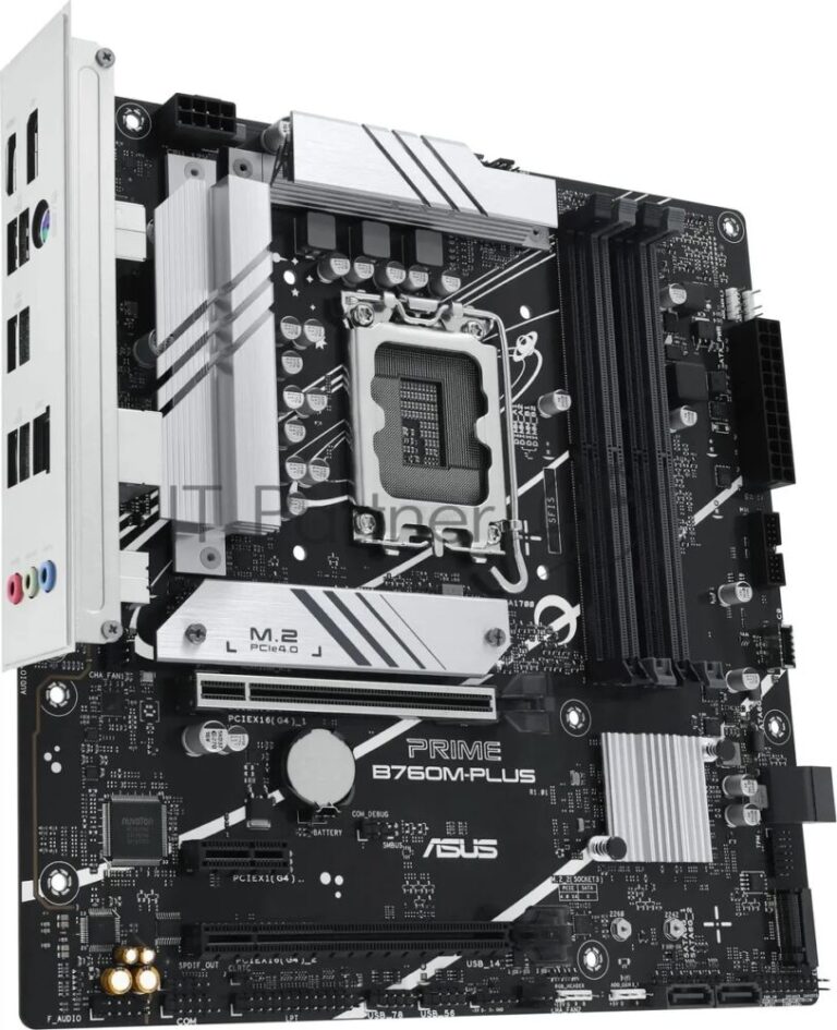 Материнская плата ASUS PRIME B760M-PLUS, LGA 1700, Intel B760, 4xDDR5, 4xSATA, 2xM.2, 1xPCIe 4.0 x4, 1xPCIe x1, 1xDP, 1xHDMI, 1x 2.5Gb LAN, 2xUSB-A 3.2 Gen 2, 4xUSB-A 2.0, 3x3.5 мм, 7.1, mATX 1