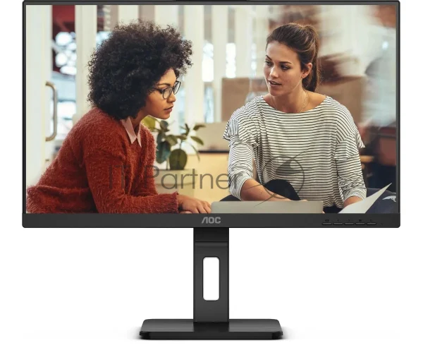 Монитор 24" AOC 24E3QAF, IPS 1920x1080, 75 Гц, 4 мс, 16:9, 300 кд/м², 1xHDMI, 1xDP, 1xVGA, 2xUSB-A 3.2, 2x3 Вт, черный 1