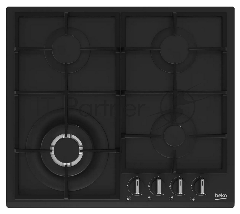 Встраиваемая газовая варочная поверхность Beko HIYG 64225 SBO, Черный 1