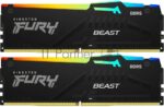 Оперативная память Kingston Fury Beast, DDR5, 32Gb (2x16GB), 5600MHz, CL36, DIMM, с радиаторами, RGB, черный 1