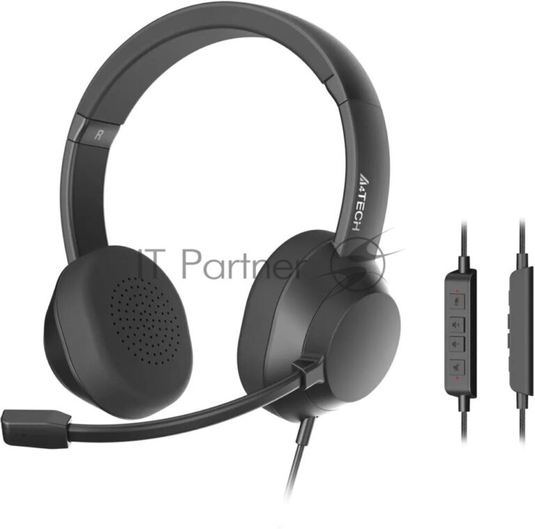 Гарнитура A4Tech Fstyler FH150U чёрный, проводная 1