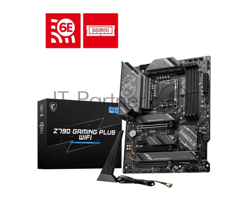 Материнская плата MSI Z790 GAMING PLUS WIFI, LGA 1700, 4xDDR5, 1xPCIe 5.0 x16, 1xPCIe 4.0 x16, 4xM.2, 6xSATA, 1xHDMI, 1xDP, 2.5 Gigabit Ethernet, 7.1 аудио, ATX 1 Материнская плата MSI Z790 GAMING PLUS WIFI, LGA 1700, 4xDDR5, 1xPCIe 5.0 x16, 1xPCIe 4.0 x16, 4xM.2, 6xSATA, 1xHDMI, 1xDP, 2.5 Gigabit Ethernet, 7.1 аудио, ATX 1
