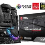 Материнская плата MSI MPG B550 GAMING PLUS, AM4, AMD B550, 4xDDR4, 6xSATA, 2xM.2, 1xPCI-E 4.0 x16, 1xPCI-E 3.0 x4, 2xPCI-E x1, 1xHDMI, 1xDP, 1x 1Gb LAN, 4xUSB-A 2.0, 2xUSB-A 3.2 Gen 1, 1xUSB-A 3.2 Gen 2, 1xUSB-C 3.2 Gen 2, 5x3.5 мм, 7.1, ATX