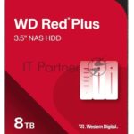 Жесткий диск HDD WD 8Tb, 5640RPM, SATA 3.5" Red Plus NAS 256MB buffer, CMR