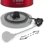Электрочайник Bosch TWK4P434 красный, 1.7 л, 2400 Вт, скрытый нагревательный элемент 6