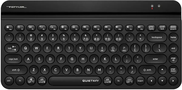 Клавиатура беспроводная A4Tech Fstyler FBK30 черный/серый USB BT/Radio slim Multimedia 1