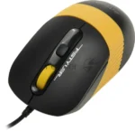 Комплект клавиатура+мышь A4Tech FStyler F1110 проводной, USB, 2000 DPI, чёрный/жёлтый 4