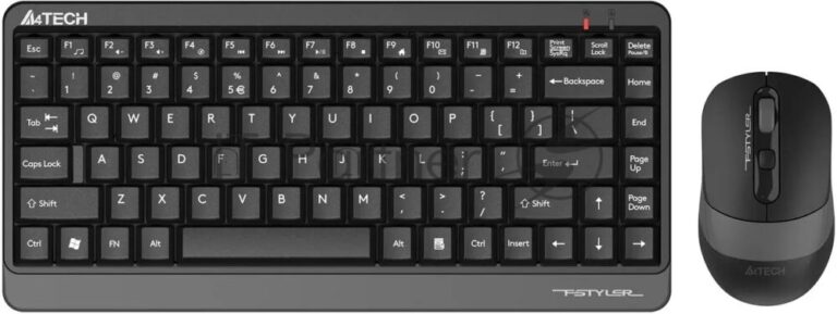 Комплект клавиатура+мышь A4Tech FStyler FG1110 беспроводной, USB, 2000 DPI, чёрный/серый 1