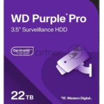 Жесткий диск Western Digital Purple PRO WD221PURP 22Tb 3.5" 7200 RPM 512MB SATA-III All Frame AI для систем видеонаблюдения