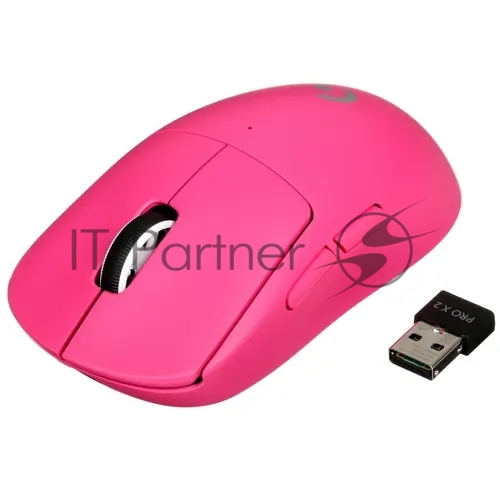 Мышь беспроводная Logitech G PRO X Superlight 2 розовый, 32000 dpi, радиоканал, USB, кнопки - 5 1