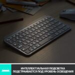 Клавиатура беспроводная Logitech MX Keys Mini (920-010501), USB, Bluetooth/Радиоканал, темно-серый/черный 7