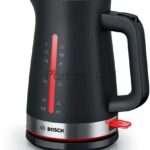 Электрочайник Bosch TWK4M223 черный, 1.7 л, 2400 Вт, скрытый нагревательный элемент
