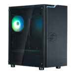 Компьютерный корпус ZALMAN T4 PLUS, MATX, черный, WINDOW, 1 x Combo (3.5'' or 2.5''), 1x3.5'', 2x2.5", 1xUSB 2.0, 2xUSB 3.0, REAR 1x120мм ARGb 15