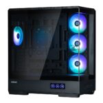 Компьютерный корпус ZALMAN P50 DS, ATX, черный, WINDOW, 2x3.5", 3x2.5", 1xUSB TYPE-C, 2xUSB 3.0, SIDE 3x120мм ARGb, REAR 1x120мм ARGb 16
