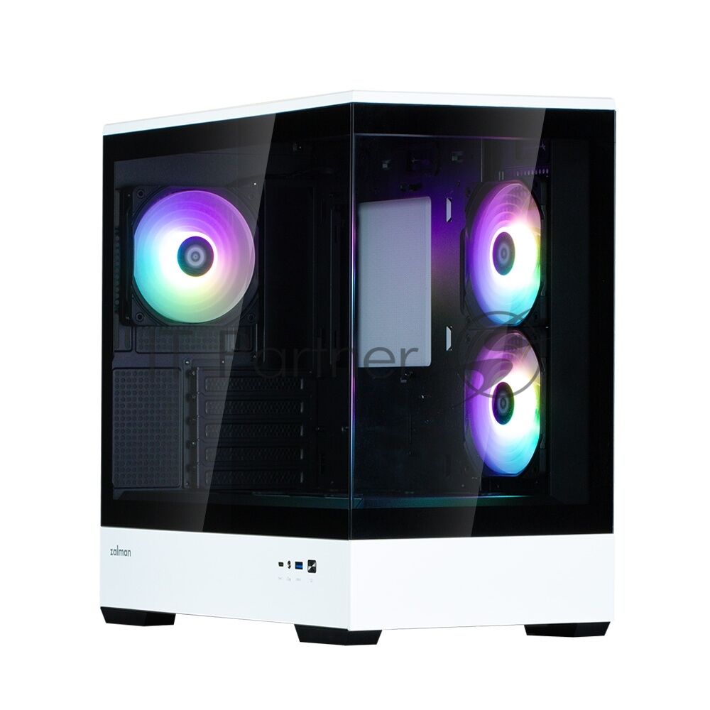 Компьютерный корпус ZALMAN P30 BW, MATX, BLACK/WHITE, WINDOW, 2x3.5", 3x2.5", 1xUSB TYPE-C, 1xUSB 3.0, SIDE 2x120мм ARGB, REAR 1x120мм ARGB 1 Компьютерный корпус ZALMAN P30 BW, MATX, BLACK/WHITE, WINDOW, 2x3.5", 3x2.5", 1xUSB TYPE-C, 1xUSB 3.0, SIDE 2x120мм ARGB, REAR 1x120мм ARGB 1