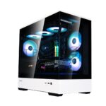 Компьютерный корпус ZALMAN P30 BW, MATX, BLACK/WHITE, WINDOW, 2x3.5", 3x2.5", 1xUSB TYPE-C, 1xUSB 3.0, SIDE 2x120мм ARGB, REAR 1x120мм ARGB 2