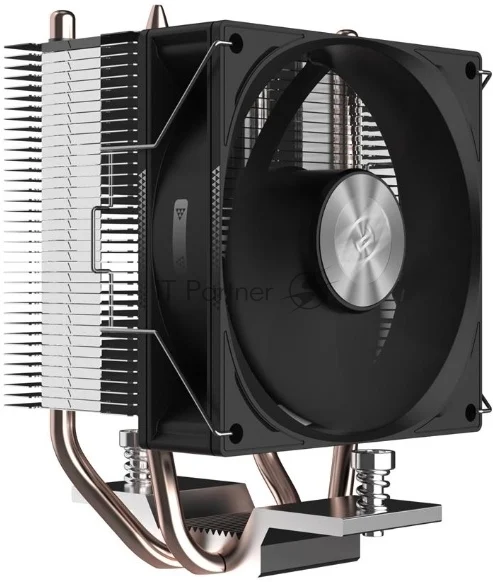 Кулер для процессора PCCooler R200 S115X/1200/1700/AM4/AM5 (TDP 110W, 90мм Non LED Fan, 2 тепловые трубки 6мм, 2200RPM, 28,3dBa) 1