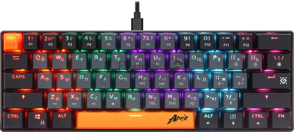Клавиатура проводная Defender USB APEX GK-002 RU 1 Клавиатура проводная Defender USB APEX GK-002 RU 1
