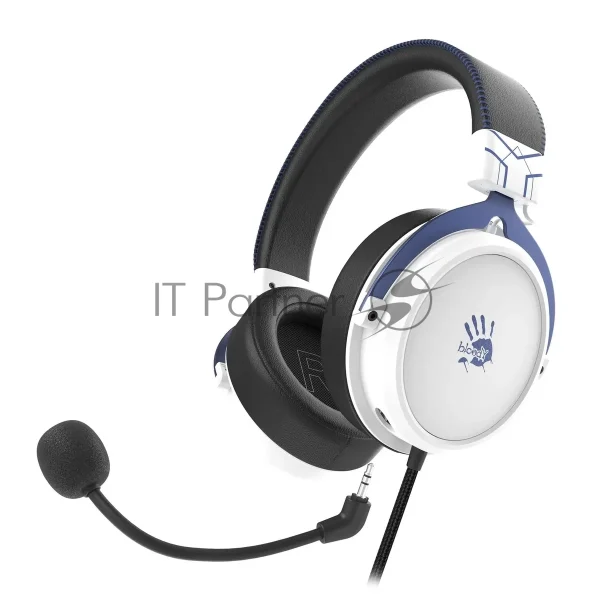 Наушники с микрофоном A4Tech Bloody M590i синий/белый 1м мониторные USB оголовье (M590I SPORTS NAVY) 1 Наушники с микрофоном A4Tech Bloody M590i синий/белый 1м мониторные USB оголовье (M590I SPORTS NAVY) 1