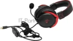 Гарнитура Bloody M590i Sports красный-чёрный, проводная, USB 3