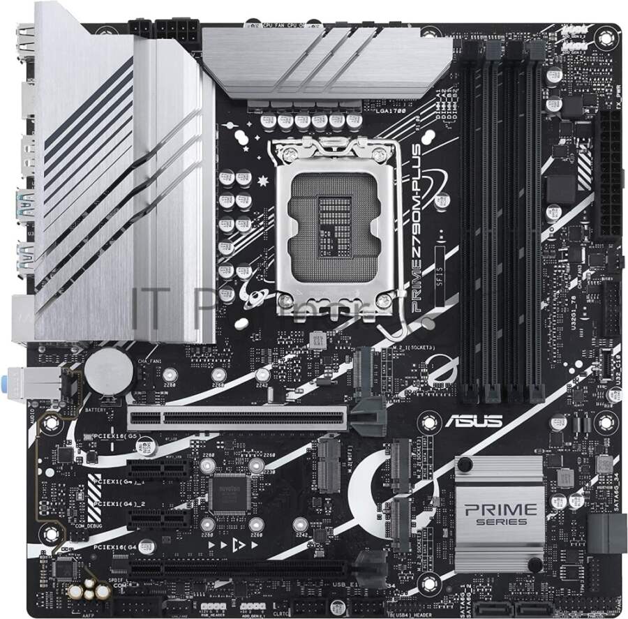 Материнская плата ASUS PRIME Z790M-PLUS, LGA 1700, Intel Z790, 4xDDR5, 4xSATA, 3xM.2, 1xPCIe 4.0 x4, 1xPCIe 5.0 x16, 2xPCIe x1, 1xDP, 1xHDMI, 1x 1Gb LAN, 1xUSB-C 3.2 Gen 2x2, 1xUSB 3.2 Gen 2, 4xUSB 3.2 Gen 1, 2xUSB 2.0, 3x3.5 мм, 7.1, mATX 1 Материнская плата ASUS PRIME Z790M-PLUS, LGA 1700, Intel Z790, 4xDDR5, 4xSATA, 3xM.2, 1xPCIe 4.0 x4, 1xPCIe 5.0 x16, 2xPCIe x1, 1xDP, 1xHDMI, 1x 1Gb LAN, 1xUSB-C 3.2 Gen 2x2, 1xUSB 3.2 Gen 2, 4xUSB 3.2 Gen 1, 2xUSB 2.0, 3x3.5 мм, 7.1, mATX 1