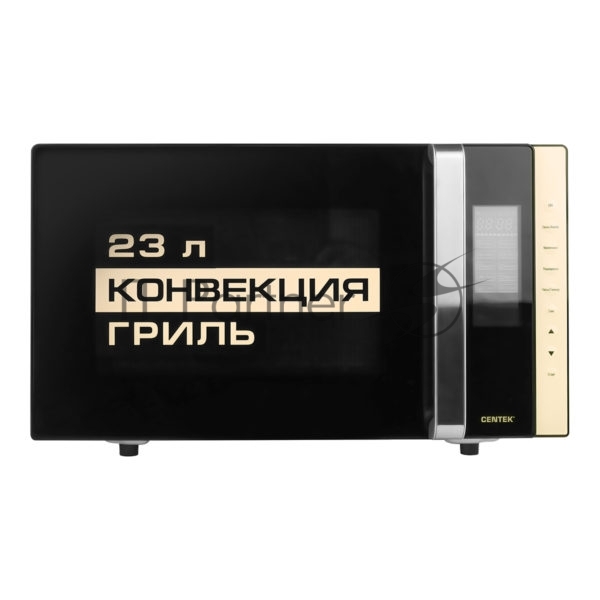 Микроволновая печь Centek CT-1561 черный, 23 л, 1300 Вт, переключатели - сенсор, кнопки