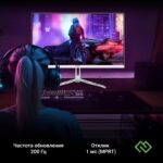 Монитор Digma Overdrive 24P410F 23.8" IPS 1920x1080, 200 Гц, 2 мс, 16:9, 300 кд/м2, 1хHDMI, 1хDP, 1xUSB Type-A, 1x3.5 мм, белый 23