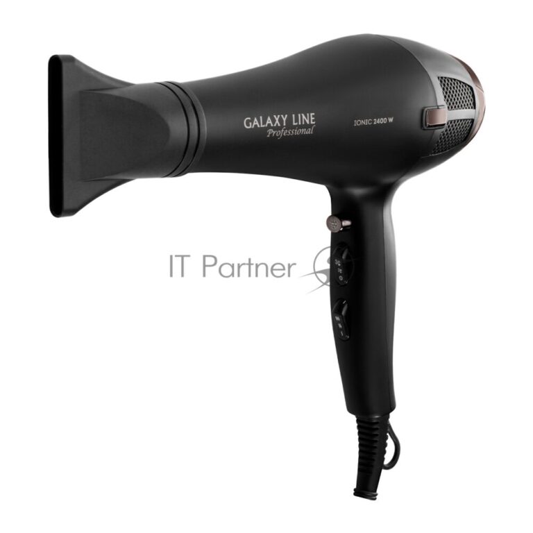 Фен Galaxy Line GL 4356 черный, 2400 Вт, ионизация 1