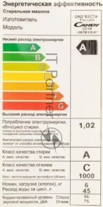 Стиральная машина Candy Smart Pro CSO34 106TB1/2-07 белый, загрузка фронтальная 6 кг, 1000 об/мин., класс: А 11
