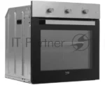 Газовый духовой шкаф Beko BBIGT21100X с откидным электрическим грилем; автоматический электроподжиг; поворотные переключатели; металлические направляющие; объем - 72л; 3 стекла дверцы; 1 решетка; 1 противень; вертел. Цвет нержавеющая сталь; Материал панели управления Металл	нержавеющая сталь 3