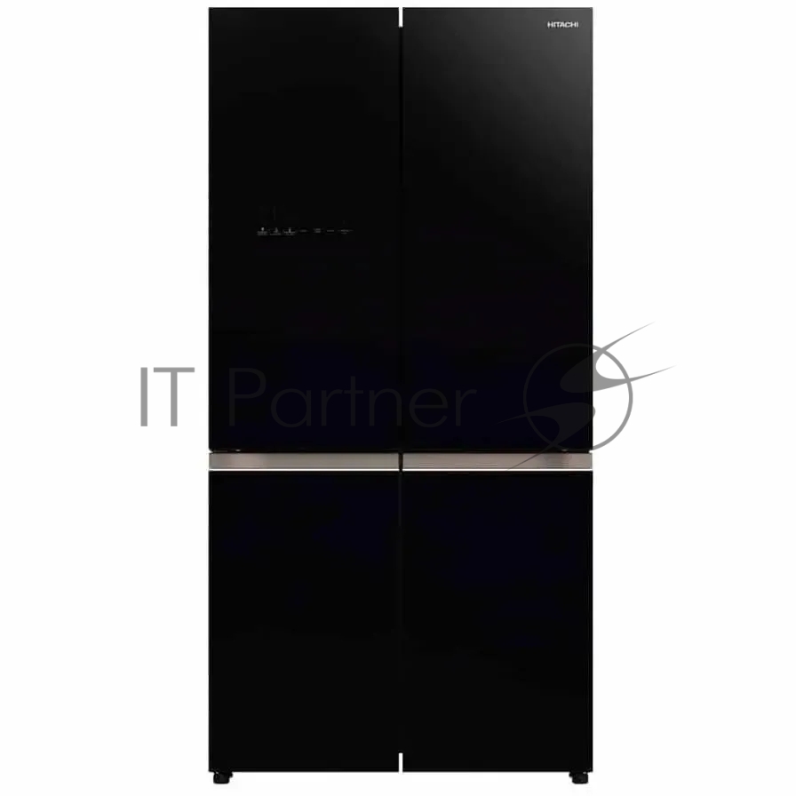Холодильник Hitachi R-WB720PUC1 GCK черный трехкамерный 357/103л морозилка снизу, No Frost, Side by Side 1