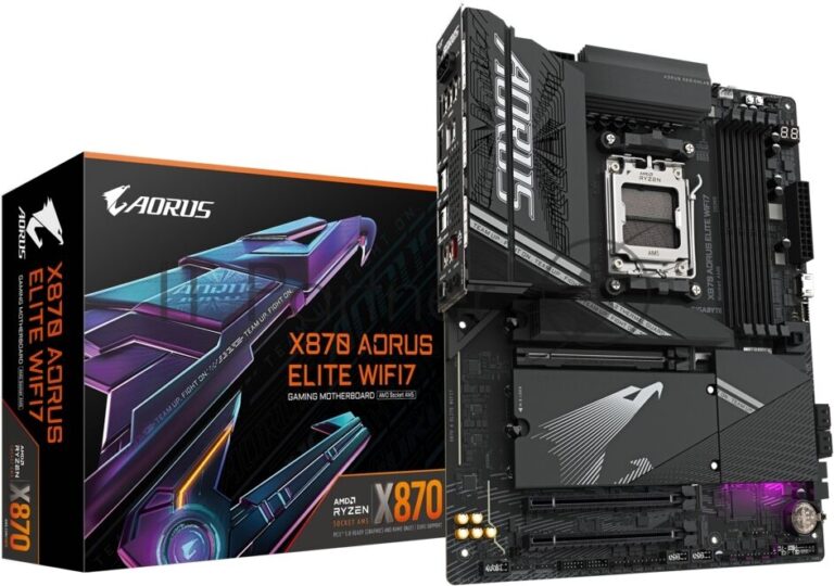 Материнская плата Gigabyte X870 A ELITE WIFI7, AM5, AMD X870, 4xDDR5, 4xSATA, 4xM.2, 1xPCI-E 5.0 x16, 1xPCI-E 4.0 x4, 1xPCI-E 3.0 x2, 1xHDMI, 1x 2.5Gb LAN, 4xUSB-A 3.2 Gen 1, 2xUSB-A 3.2 Gen 2, 4xUSB-A 2.0, 2xUSB-C 4.0, 2x3.5 мм, 7.1, ATX 1