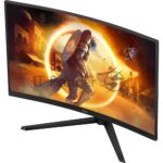 Монитор 32" AOC CQ32G4VE, VA 2560x1440, 180 Гц, 1 мс, 16:9, 300 кд/м², 2xHDMI, 1xDP, 1x3.5 мм, изогнутый R1500, черный 3