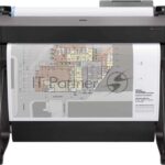 Плоттер стрйный HP Designjet T650 (5HB08A) A1/24", цветная печать, Wi-Fi, USB