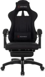 Кресло Zombie Weaver черный, ткань, подголовник, подставка для ног 8